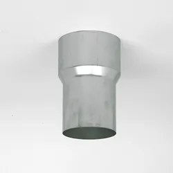enkelwandige rookgasbocht Ubbink Ubitherm Ø80mm aluminium met lipring 100